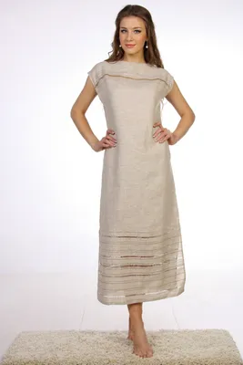 Платье-миди из смесового льна - артикул B459045, цвет WHITE - купить по  цене 2087 руб. в интернет-магазине Baon