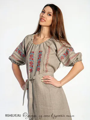 Платье из льна - Арт 76-21 | Интернет магазин ArgNord.ru