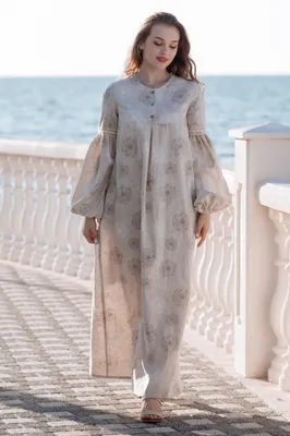 Купить льняное платье с вышивкой в 48 по 62 размерах в интернет магазине  фабрики Ришелье женская одежда из льна