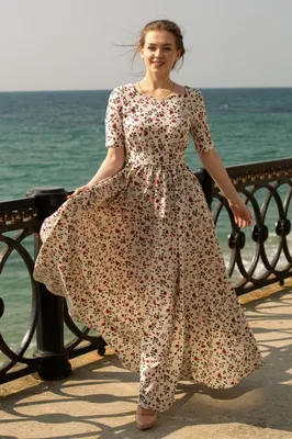 Платье льняное Tara в белом цвете купить за 12 990 руб.₽ в магазине Modde /  Платья /