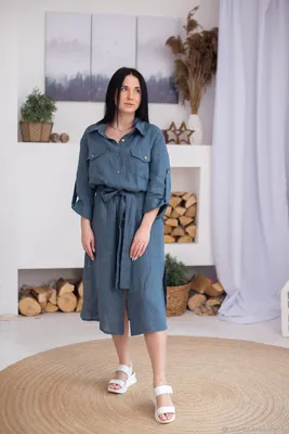 Льняное платье для женщин – купить в официальном интернет-магазине Marc  O'Polo