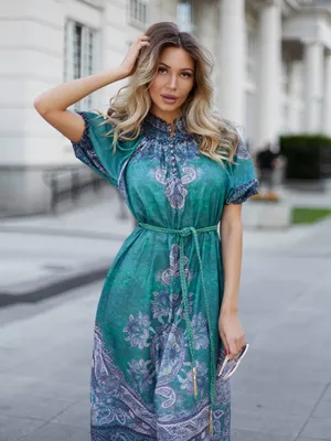 Бежевое вечернее платье на запах макси des fruits (Арт 337/3) в оптовом  интернет-магазине женской одежды Lipinskaya Brand