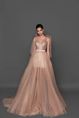 Женское вечернее платье с открытыми плечами, розовое блестящее Тюлевое  платье с длинными рукавами-фонариками и разрезом, для выпускного вечера,  2022 | AliExpress