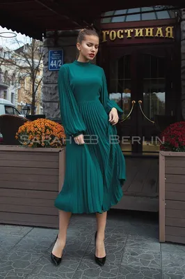 Купить платье с кружевом с плиссированной юбкой Украина ✿ Интернет магазин  Sarah Berlin