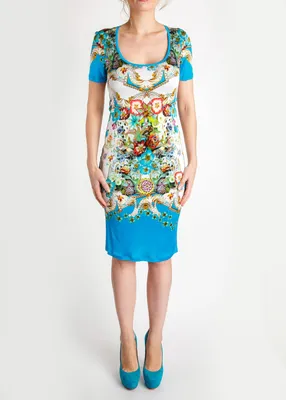 Платье ROBERTO CAVALLI - купить официальный оригинал с доставкой в Москве и  по России в интернет-магазине модной итальянской одежды и обуви  Fashionhere.ru