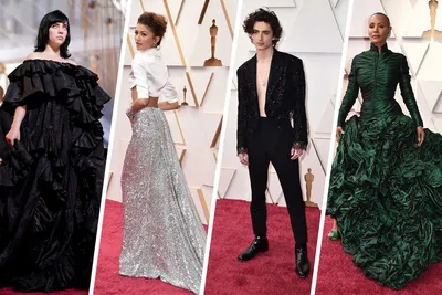 Оскар 2023 - фото звезд на красной дорожке - какие платья стали лучшими