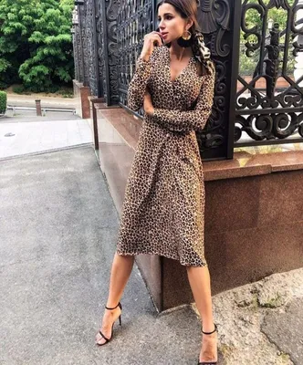 Летнее платье с леопардовым принтом (арт. 41998) ♡ интернет-магазин Gepur