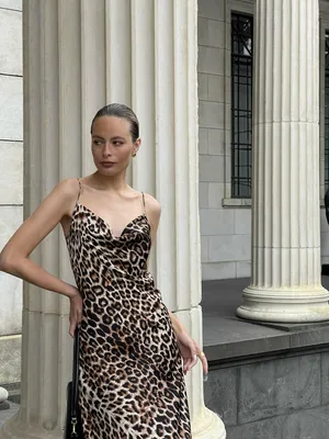 Платье с леопардовым принтом Lita Boutique 170130497 купить за 2 753 ₽ в  интернет-магазине Wildberries