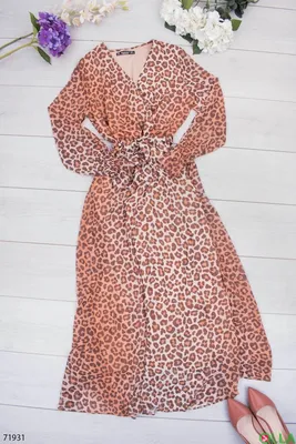 Платье с леопардовым принтом, купить по цене 7450 рублей в  интернет-магазине M.REASON, 33.2612.41.T1331.9 SP19