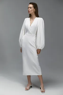 Платье с объёмными рукавами в белом цвете ✨ | White dress, Fashion, Spring  collection