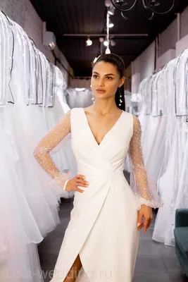 Претти\" - свадебное платье с объемными рукавами купить по цене 19 900 руб.  в Санкт-Петербурге | Свадебный салон Alisa Wedding