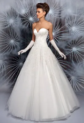 Свадебное платье с белыми перчатками Оксана Муха Camea открытое — купить в  Москве - Свадебный ТЦ Вега