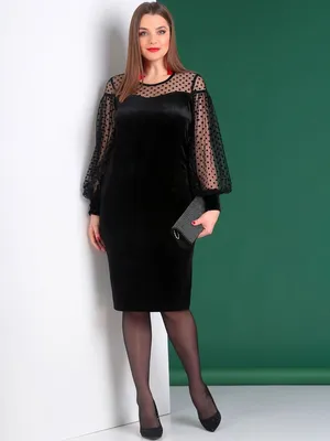 Вечернее платье с сеткой - Купить оптом в интернет-магазине Фасон