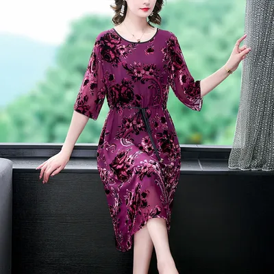 Купить Летние корейские женские платья с цветочным принтом, винтажный  пуловер трапециевидной формы с рюшами, винтажное платье, Vestidos Elegantes  | Joom