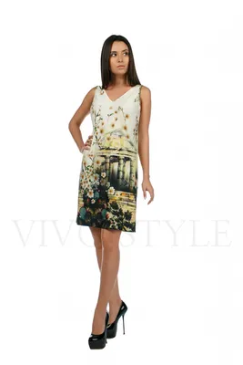 Платье с V-образным вырезом Karin (Цвет: Тёмно-синий) - Morozov Store –  интернет-магазин дизайнерской женской одежды