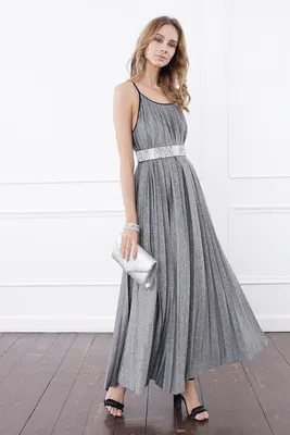 Купить вечернее платье 1836 grey серого цвета по цене 35000 руб. в Москве в  интернет-магазине Принцесса