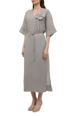 Стильное женское платье серого цвета с вставками из сетки размер 54  (ID#1678566421), цена: 875 ₴, купить на Prom.ua