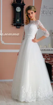 Свадебное платье Валетта А-силуэта купить в магазине свадебных и вечерних  платьев DressAll.Ru