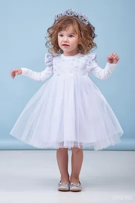 Нарядное платье Снежинка для девочки Zironka белое 38-8042-1, купить в  Киеве, Украине ᐉ интернет-магазин Babyfox