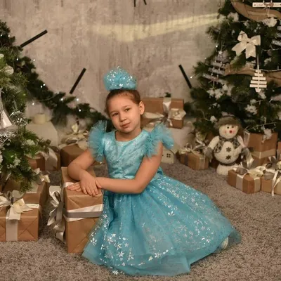 Новогоднее платье \"Снежинка\" на девочку 3-4 лет – купить в  интернет-магазине HobbyPortal.ru с доставкой