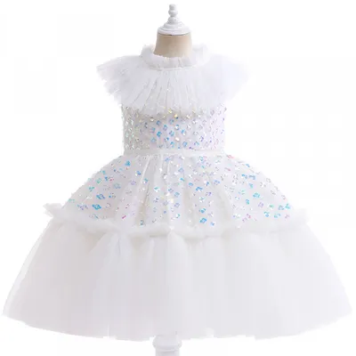 Платье Снежинка Белое нарядное платье для девочки с пайетками  (ID#1535107052), цена: 590 ₴, купить на Prom.ua
