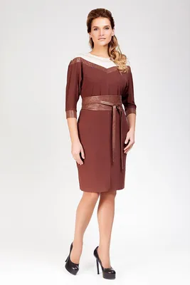 Платье на запахе терракотового цвета с люрексом 9451760524-21 - купить в  интернет-магазине LOVE REPUBLIC по цене: 1 461 ₽