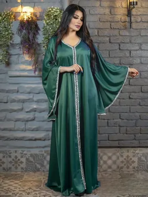 Роскошное женское платье с маленьким лацканом, модное длинное платье с  цветочным принтом и бриллиантами, платье в арабском стиле на Ближнем  Востоке, в Дубае, женское роскошное украшение с поясом из бисера – купить