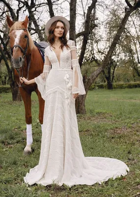 Модные свадебные платья в стиле рустик