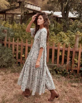 Платье в деревенском стиле - 73 photo