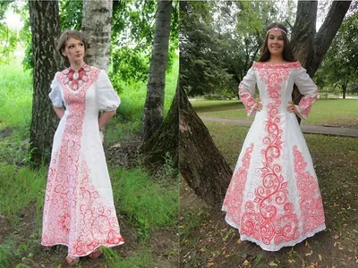 Платья в русском народном стиле: основные черты наряда | Платья, Модные  стили, Этническая мода