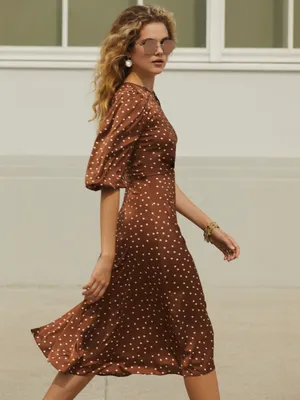 Платья в горошек, похожие на летнее звездное небо, — самая романтичная  покупка июня | Vogue Russia