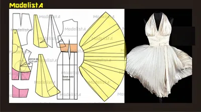 Знаменитое платье Мэрилин Монро (выкройка и видео мастер-класс по шитью)