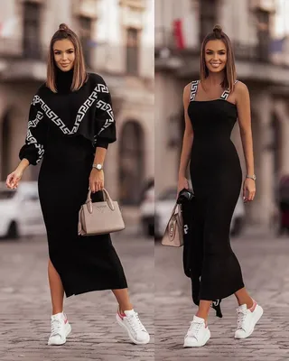 Как носить лёгкое платье зимой: 6 вариантов — BurdaStyle.ru