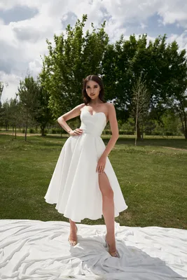 Купить свадебное платье 01 KR101 – цены на Короткие свадебные платья в  интернет-магазине «Белый Авантаж» в Москве