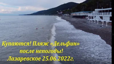 Пляж \"Дельфин\" после ливней, утро 25.06.2022. 🌴ЛАЗАРЕВСКОЕ СЕГОДНЯ🌴СОЧИ.  | Лазаревское сегодня | Дзен