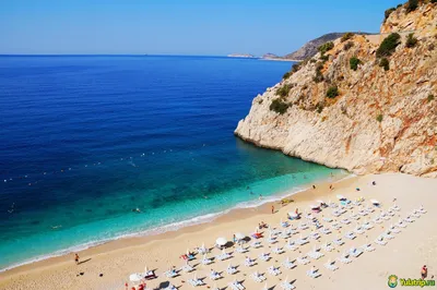 Капуташ — самый красивый бирюзовый пляж Турции, фото и отзыв