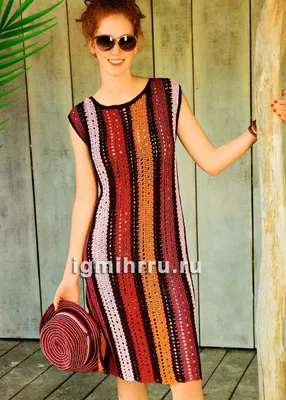 Вязаное летнее платье крючком купить за 4200 руб. на hady.ru