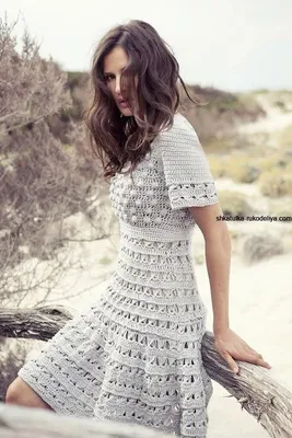 Вязаное платье крючком для женщин - купить в интернет-магазине одежды Shapar