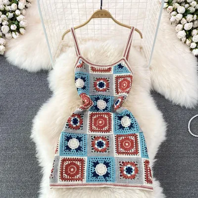 Пляжное платье вязаное крючком №31350 - купить в Украине на Crafta.ua
