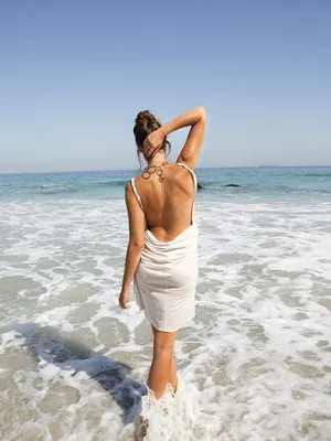 Летнее модное пикантное удобное женское пляжное платье, однотонное ажурное  бикини с защитой от солнца для бассейна | AliExpress
