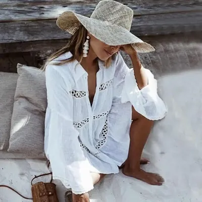 Maryssil 6037 пляжное женское платье на резинке в комплект к купальнику,  стильный аксессуар для пляжа новая коллекция 2020 года брэнда Мариссил  Бразилия новинки каалога на сайте