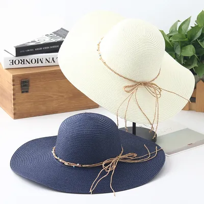 HT1551 новые брендовые летние шляпы для женщин, шляпки для женщин, большие  шляпы с полями, женские широкие соломенные шляпы, Упакованные пляжные шляпы  флоппи шляпы | AliExpress