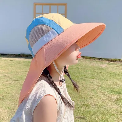 Легкая летняя пляжная женская шляпа разноцветная (ID#996244206), цена: 299  ₴, купить на Prom.ua