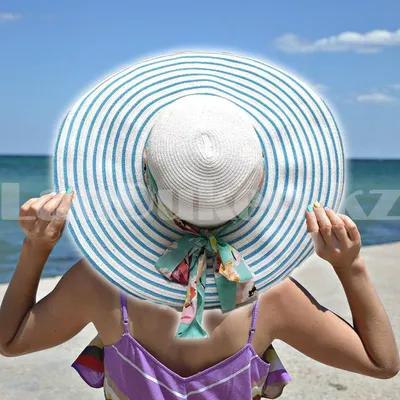 Женская пляжная шляпа из рафии с узором из ромбов (ID#996238624), цена: 355  ₴, купить на Prom.ua
