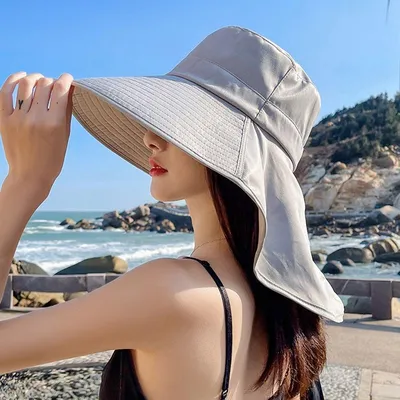 Пляжные солнцезащитные шляпы с защитой от ультрафиолета, уличные панамы,  женские солнцезащитные шляпы с широкими полями, летние солнцезащитные шляпы  – лучшие товары в онлайн-магазине Джум Гик