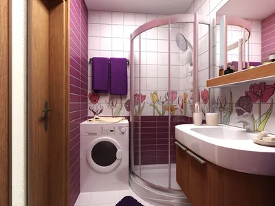 Дизайн ванной комнаты с керамической плиткой: 75 фото оформления