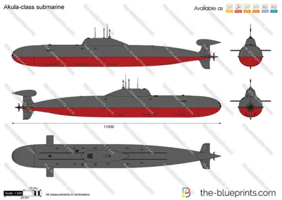 3D Printable Soviet Akula Typhoon class submarine by Lee McColl