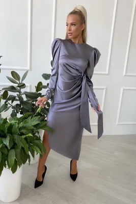 Женское Вязаное платье плиссе с поясом купить в онлайн магазине - Unimarket