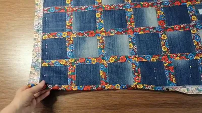 Blanket made from old jeans. A detailed description of how to sew a  bedspread. - YouTube