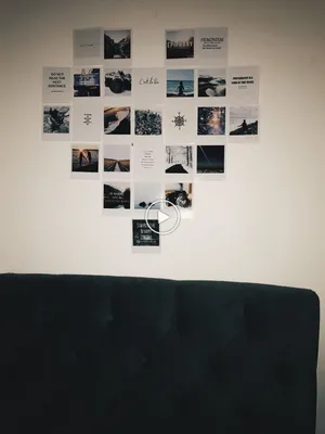 Полароидные снимки на стене (44 фото)